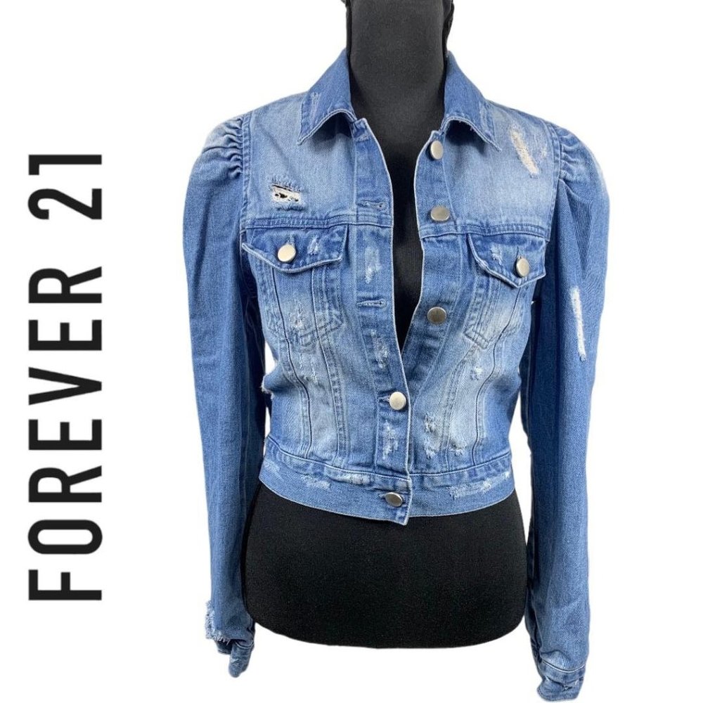 Forever 21 Women Jean Jacket - Picture 1 of 4